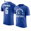 T- Shirt NBA Dallas Mavericks Kristaps Porzingis Azul