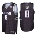 Camisetas NBA de Rudy Gay Sacramento Kings Negro 17/18