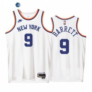 Camisetas NBA de New York Knicks RJ Barrett 75th Blanco Classic 2021
