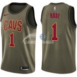 Camisetas NBA Salute To Servicio Cleveland Cavaliers Derrick Rose Nike Ejercito Verde 2018