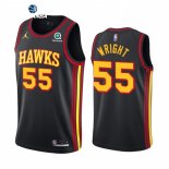 Camisetas NBA de Atlanta Hawks Delon Wright Negro Statement 2021-22