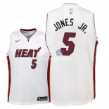 Camisetas de NBA Ninos Miami Heat Derrick Jones Jr Blanco Association 2018