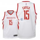 Camisetas de NBA Ninos Houston Rockets Clint Capela Blanco Association 2018