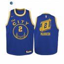Camisetas de NBA Ninos Golden State Warriors Nico Mannion Azul Hardwood Classics 2020-21