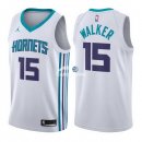 Camisetas NBA de Kemba WalkerCharlotte Hornets Blanco Association 17/18