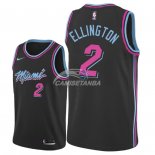 Camisetas NBA de Wayne Ellington Miami Heats Nike Negro Ciudad 18/19