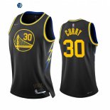 Camisetas NBA Mujer Golden State Warriors NO.30 Stephen Curry Negro Ciudad 2022