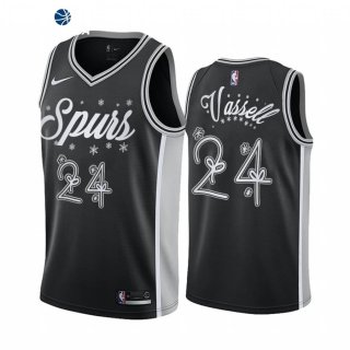 Camisetas NBA 2020 Navidad San Antonio Spurs Devin Vassell Negro