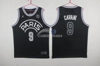 Camisetas NBA Edison Cavani Jordan x Paris Saint-Germain Negro
