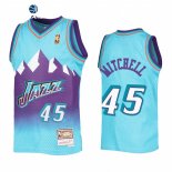 Camisetas NBA Ninos Utah Jazz Donovan Mitchell Azul Throwback