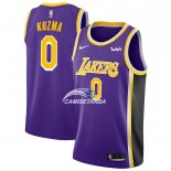 Camisetas NBA de Kyle Kuzma Los Angeles Lakers Púrpura 18/19
