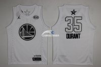 Camisetas NBA de Kevin Durant All Star 2018 Blanco