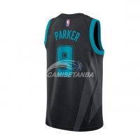 Camisetas NBA de Tony Parker Charlotte Hornets Nike Negro Ciudad 18/19
