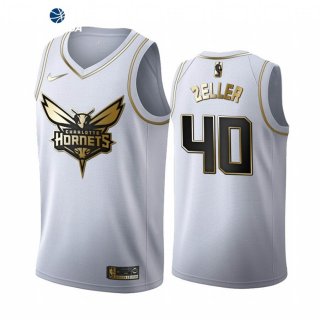 Camiseta NBA de Cody Zeller Charlotte Hornets Blanco Oro 2019-20
