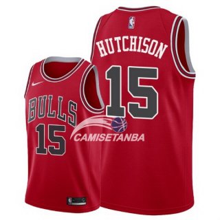 Camisetas NBA de Chandler Hutchison Chicago Bulls Rojo Icon 17/18
