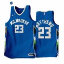Camisetas NBA Nike Milwaukee Bucks NO.23 Wesley Matthews Azul Ciudad 2022-23