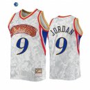 Camisetas NBA Philadelphia Sixers NO.9 DeAndre Jordan Blanco Hardwood Classics 2022