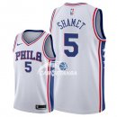 Camisetas NBA de Landry Shamet Philadelphia 76ers Blanco Association 17/18