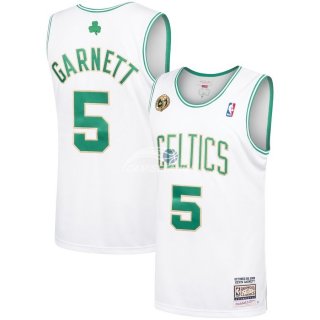 Camisetas NBA Boston Celtics Kevin Garnett Blanco Hardwood Classics 2008-09