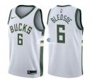 Camisetas NBA de Eric Bledsoe Milwaukee Bucks Blanco Association 17/18