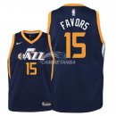 Camisetas de NBA Ninos Utah Jazz Derrick Favors Marino Icon 2018
