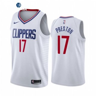 Camisetas NBA de Los Angeles Clippers Jason Preston Nike Blanco Association 2021-22