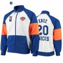 Chaqueta NBA New York Knicks Kevin Knox Blanco Azul 2020