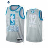 Camisetas NBA 2022 All Star NO.32 Karl Anthony Towns Gris