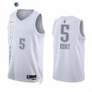 Camisetas NBA Nike Oklahoma City Thunder NO.5 Luguentz Dort 75th Season Diamante Blanco Ciudad 2021-22