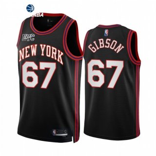 Camisetas NBA de New York Knicks Taj Gibson Nike Negro Ciudad 2021-22