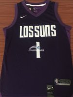 Camisetas NBA de Devin Booker Phoenix Suns Nike Púrpura Ciudad 17/18