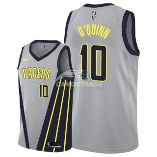 Camisetas NBA de Kyle O'Quinn Indiana Pacers Nike Gris Ciudad 18/19
