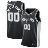 Camisetas NBA San Antonio Spurs Personalizada Negro Icon 2019-20