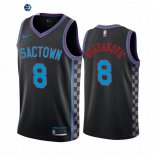 Camiseta NBA de Bogdan Bogdanovic Sacramento Kings Negro Ciudad 2020-21