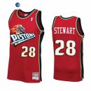 Camisetas NBA Detroit Pistons Isaiah Stewart Rojo Throwback 2021