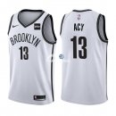 Camisetas NBA de Quincy Acy Brooklyn Nets Blanco 17/18