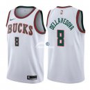 Camisetas NBA de Matthew Dellavedova Milwaukee Bucks Retro Blanco 17/18