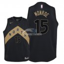 Camisetas de NBA Ninos Toronto Raptors Greg Monroe Nike Negro Ciudad 2018
