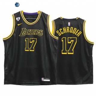 Camiseta NBA Ninos Los Angeles Lakers Dennis Schroder Mamba Negro 2020-21