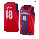 Camisetas NBA de Jordan Bone Detroit Pistons Nike Rojo Ciudad 19/20