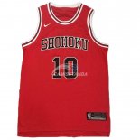 Camisetas NBA Slam Dunk Shohoku Pelicula Baloncesto 10 Sakuragi Hanamichi Rojo