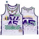 Camisetas NBA Utah Jazz NO.45 Donovan Mitchell X BR Remix Blanco Hardwood Classics 2022-23