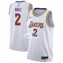 Camisetas NBA de Lonzo Ball Los Angeles Lakers Blanco Association 18/19