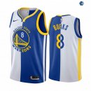 Camisetas NBA de Alec Burks Golden State Warriors Azul Blanco Split Edition 19/20