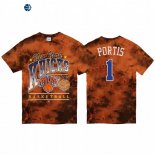 T-Shirt NBA New York Knicks Bobby Portis 90s Naranja 2020