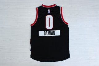 Camisetas NBA Portland Trail Blazers 2014 Navidad Damian Negro