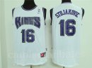 Camisetas NBA de Retro Peja Stojakovic Sacramento Kings Blanco