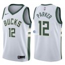 Camisetas NBA de Jabari Parker Milwaukee Bucks Blanco Association 17/18