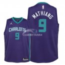 Camiseta NBA Ninos Charlotte Hornets Mangok Mathiang Púrpura Statement 2018