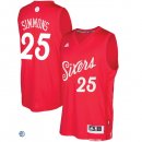 Camisetas NBA Philadelphia Sixers 2016 Navidad Ben Simmons Rojo